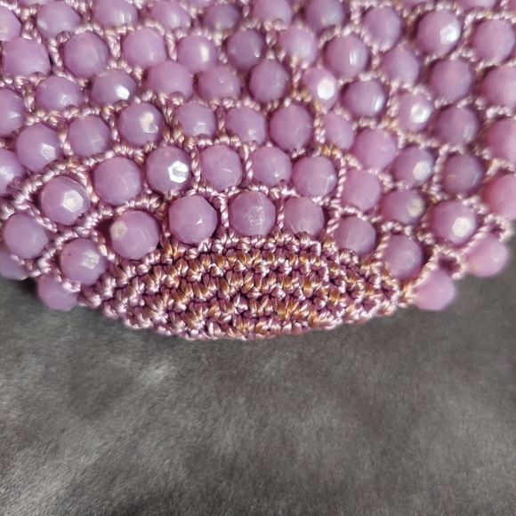 1950s Handmade Beaded Mini Purse Pouch - Picture 2 of 6